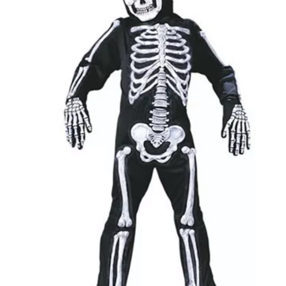 Fun world Skele-Bones child costume. NWT various sizes